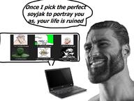 angry antenna baba babyjak blood caca computer crying gigachad grey_skin happy heart laptob laptop looking_at_you looking_to_the_right nas:gigachad once_i_pick_the_perfect_soyjak open_mouth pacifier reddit shadow small_eyes smile soyfolder speech_bubble subvariant:doctos subvariant:feralrage teeth text variant:feraljak variant:gapejak variant:soyak yellow_teeth // 483x367 // 113.4KB