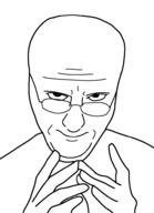 glasses hand looking_at_you shaved soyjak variant:eviljak // 700x967 // 56.0KB