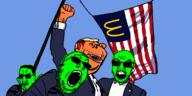 american_flag amerimutt assassination bleeding_wound blood donald_trump ear ear_removal fed flag flag:united_states glowie glowing mcdonalds president secret_service subvariant:impish_amerimutt trump_assassination_attempt united_states variant:chudjak variant:feraljak variant:gapejak variant:impish_soyak_ears // 760x380 // 55.5KB