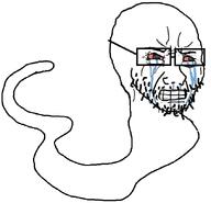 crying glasses stubble variant:soyak white_skin worm // 656x632 // 88.4KB