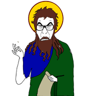 angry arm brown_hair closed_mouth clothes frown hair halo hand holding_object john_the_baptist robe saint scroll variant:slitherjak white_skin // 1000x1000 // 237.9KB