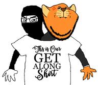 2soyjaks Warrior-Z(user) angry garf_(user) get_along_shirt variant:chudjak variant:impish_soyak_ears // 1182x1030 // 109.6KB
