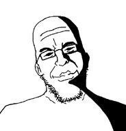 ear glasses jeffrey_epstein ominous rape shadow smile variant:epsteinjak white_background white_skin wrinkles // 616x642 // 22.9KB