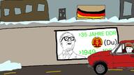 1949 1984 animated blood building calendar cigarette closed_mouth clothes communism cyrillic_text ear east_germany erich_honecker flag flag:bulgaria_(1948) flag:czechia flag:east_germany flag:germany flag:hungary flag:poland flag:soviet_union frown german_text germany glasses greentext gun hammer_and_sickle hand hat helmet holding_object id_card ifa_wartburg kgb march military multiple_soyjaks music necktie open_mouth red_eyes smile snow sound soviet_union soyjak speech_bubble star stasi stubble subvariant:wholesome_soyjak suit thrembo uniform variant:carterjak variant:chudjak variant:gapejak variant:kuzjak variant:nojak variant:soyak variant:unknown video yellow_hair yellow_teeth // 1280x720, 49.7s // 7.2MB