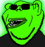 amerimutt central_intelligence_agency fed glowing green_skin lips subvariant:impish_amerimutt trend:glowie variant:impish_soyak_ears // 598x628 // 59.3KB