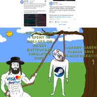 ack clothes greentext hanging hat incest judaism mastercard paypal rape rope screenshot steam steam_(platform) text twitter variant:bernd variant:chudjak visa // 2100x2100 // 1008.9KB