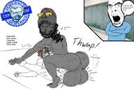 3soyjaks angry arm ear flag full_body gem glasses hand kuz leg meta:pornographic_content nsfw open_mouth penis poland sex sobot soot soot_colors soyjak soyjak_party speech_bubble stubble tattoo teacher text variant:gapejak variant:impish_soyak_ears // 1582x1082 // 707.8KB