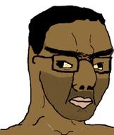 5_o_clock_shadow big_nose cross_eyed glasses hooked_nose meta:tagme mustache sandnigger stubble unibrow variant:chudjak // 637x756 // 125.0KB