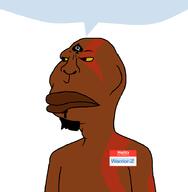 Warrior-Z(user) kratos nigger queen_of_spades shitskin speech_bubble subvariant:brazilmutt variant:meximutt yellow_sclera // 888x909 // 38.8KB