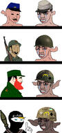4soyjaks afghanistan amerimutt angry beard black_skin blacked bloodshot_eyes blue_eyes brown_skin camouflage civil_war clenched_teeth closed_mouth clothes confederate crying cuba erdl_pattern fidel_castro glasses green_eyes gun hat helmet large_ear m1_helmet mcdonalds multicam mustache red_eyes soyjak spade star_of_david taliban terrorist ukraine union united_states variant:chudjak variant:wojak vietnam vietnam_war vietnamese // 1920x4096 // 1.3MB