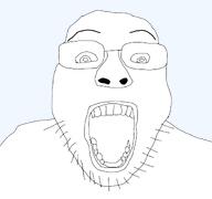 antialiased bald eyebrows glasses series:cobson_killerz soyjak stubble variant:bernd // 1200x1125 // 155.1KB