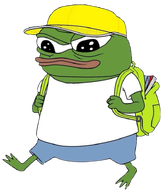 amphibian animal backpack closed_mouth clothes foot frog full_body green_skin hand hat lips nas nas:pepe notebook pepe pepe_the_frog subnas:apu transparent_background white_shirt // 622x730 // 286.6KB