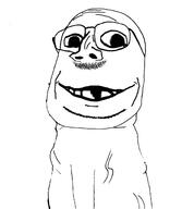 deformed glasses penis smile soyjak stubble subvariant:emmanuel subvariant:emmanuel_richardson subvariant:wholesome_soyjak testicles variant:gapejak vein // 1196x1291 // 175.6KB