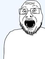 glasses open_mouth soyjak stubble variant:vinluvjak vinluv // 2268x2988 // 56.5KB