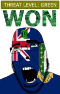 ahegao arm emerald featured flag:virgin_islands_(united_kingdom) gem glasses green green_eyes hair hand looking_up open_mouth schlog_color_event soyjak soyjak_blog stubble teeth text threat_level_green united_kingdom variant:cobson virgin_islands virgin_islands_(united_kingdom) won // 721x1115 // 227.5KB