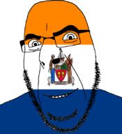 albany auto_generated blue capital flag glasses looking_at_you new_york open_mouth orange smile soyjak state stubble united_states variant:cobson white // 775x849 // 114.4KB
