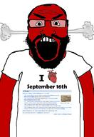 angry auto_generated balding beard clothes glasses head_steam i_heart looking_at_you open_mouth red_skin september september_16 series:on_this_day soyjak subvariant:science_lover text tshirt variant:markiplier_soyjak white_background wikipedia // 1440x2096 // 635.5KB