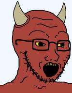 demon evil horn red_skin rotten_teeth variant:soyak yellow_sclera // 970x1250 // 31.9KB