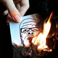 animated fire glasses hand irl open_mouth soyjak stubble variant:a24_slowburn_soyjak // 372x500 // 380.0KB