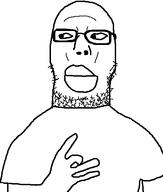 big_lips closed_mouth glasses nigger soyjak stubble template ugly variant:segpajak variant:unknown white_background // 480x564 // 12.7KB