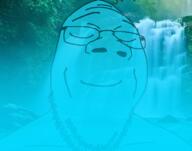 blue_skin calm forest glasses mist stubble variant:goopjak water waterfall // 800x630 // 545.6KB