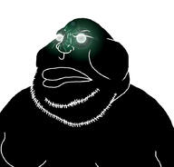 black_skin glowing glowing_eyes stubble thougher variant:meximutt // 888x849 // 148.9KB