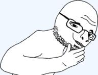 arm beard brimstone_winter closed_mouth dinosaur dinosaur_(2000) disney disneys_dinosaur glasses groomer hand lemur looking_at_you smile smug soyjak stubble teeth template thinking transparent_background variant:groomson zini // 666x510 // 81.6KB