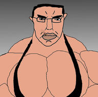 background black_eyes buff chud cigarette glasses hair mge soldier_(team_fortress_2) template variant:chudjak vein white_skin // 1800x1788 // 289.0KB