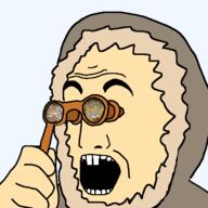 antiswarthy_(namefag) binoculars buck_teeth eskimo shocked trend:slopjak variant:binocularjak yellow_skin // 700x700 // 64.0KB