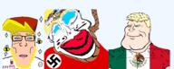 196_(reddit) award bee better_call_saul black_lives_matter blond blue_eyes breaking_bad buff cap chin chud closed_mouth clothes communism crying deltarune effortson efl family_guy flag:nazi_germany flag:progress_pride_flag flag:transgender_pride_flag fnf_aryan fnf_pedo friday_night_funkin' glasses hair hat helluva_boss meta:tag_overdose mewing mexico neutralplier_award omori opposite pink_lips pizza_tower polandball reddit rent_free rope series:mexico_is_white smile soyjak soyjak_party sparkle steven_universe stubble subvariant:chudjak_front subvariant:chudplier subvariant:jartycuck subvariant:mexiaryan swastika tiktok trend:aryan trend:jartycuck trend:slopjak twitter undertale variant:chudjak variant:markiplier_soyjak variant:meximutt white_lives_matter white_shirt white_skin whitemaxxing yellow_eyebrows yellow_hair yellow_stubble // 2500x1000 // 901.9KB