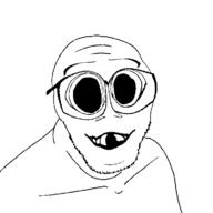 deformed glasses smile soyjak stubble subvariant:gabriel variant:feraljak // 740x740 // 16.4KB