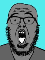 glasses open_mouth stubble variant:waljak // 206x271 // 7.6KB