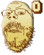 anniversary closed_mouth counter glasses gold number second_soyanniversary soyanniversary soyjak stubble teeth text variant:gapejak // 200x250 // 12.6KB