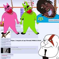 Astrofene_(namefag) Thrembo88_(namefag) Warrior-Z(user) aryan brown_skin crimean_tatar green_skin hoops_and_yoyo iraq islam kratos norway pink_skin qa_(4chan) rope subvariant:jartycuck subvariant:mexiaryan tranny variant:bernd variant:chudjak // 4096x4096 // 3.2MB