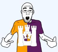 aberdeenshire arm british castle clothes crown ear flag flag:aberdeenshire glasses hair hand open_mouth pointing scotland soyjak stubble teeth tshirt united_kingdom variant:shirtjak // 1236x1118 // 93.5KB
