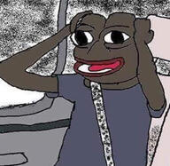amphibian black_skin car death_grips door ext=jpg frog hand hand_on_head mc_ride nas:pepe nigger open_mouth pepe_the_frog seatbelt // 750x731 // 172.9KB