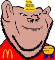 artist:sabiopajin big_ears big_nose booger brown_skin ear earwax mcdonalds meta:tagme rage_comic red_shirt retarded subvariant:impish_amerimutt teeth user=sabiopajin variant:impish_soyak_ears // 486x521 // 180.3KB