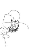 bald beard fat glasses joeyy smirk smug soyjak tagme_just_tagme_because_i_say_so_ok variant:toastjak wine_glass // 960x1534 // 28.8KB