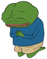 amphibian animal blue_shirt closed_eyes closed_mouth clothes foot frog full_body green_skin hand lips nas nas:pepe pepe pepe_the_frog praying subnas:apu transparent_background // 1080x1351 // 497.4KB
