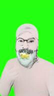 baby glasses green_screen meta:ai_generated oh_when_the_saints_are_marching_in pacifier stubble subvariant:wholesome_soyjak variant:bernd variant:gapejak video viggle // 720x1280, 19.6s // 5.3MB