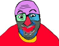 glasses nick_foster open_mouth soyjak stubble trend:colorjak variant:unknown // 549x431 // 43.6KB