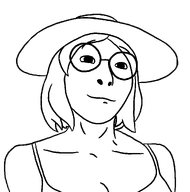 clothes female glasses hair hat looking_to_the_right meta:template remastered smile subvariant:female_cobson template variant:cobson woman // 1074x1084 // 28.9KB