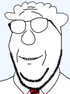 clothes dilbert glasses necktie smile stubble subvariant:wholesome_soyjak teeth transparent_background variant:gapejak // 375x500 // 40.7KB