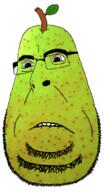biting_lip deformed food fruit glasses pear series:fruiterz! soyjak stubble subvariant:blobson variant:cobson // 384x706 // 312.1KB