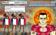 clothes dead flag flag:france flag:joseon_dynasty france glasses hair hanging hanguk hat history joseon korea mustache rope stubble subvariant:muscular_chud variant:bernd variant:chudjak wikipedia // 1696x1074 // 1.7MB