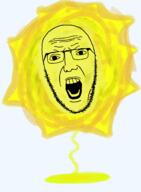 angry choking forehead_wrinkles glasses laugh_lines leaking nasolabial_folds no_ears stubble sun variant:skitjak // 1125x1528 // 1.3MB