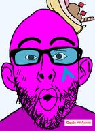 admin arch_linux banana_split_ice_cream developer glasses open_mouth pink_skin quote_(user) soyjak variant:nojak // 875x1200 // 92.2KB