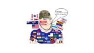 advanced_combat_helmet agartha agarthan anti_communism blond blue_eyes buff cross flag:anarchist_argentina flag:anti_lgbtq flag:anti_trans flag:armenia flag:belerussian_opposition flag:bosnia_and_herzegovina flag:chechnya flag:east_turkestan flag:florida flag:free_syrian_army flag:georgia_(country) flag:greece flag:ireland flag:israel flag:japanese_states flag:kosovo flag:kurdistan flag:lebanon flag:lebenese_forces flag:morocco flag:nato flag:philippines flag:poland flag:protestantism flag:romania flag:russian_opposition flag:saudi_arabia flag:saudi_christian_republic flag:south_korea flag:stalina's_russia flag:taiwan flag:tibet flag:ukraine flag:united_baltics flag:united_korea flag:united_scandinavia flag:united_states_of_australia flag:united_states_of_canada flag:united_states_of_new_zealand glasses guyinanavenger_collection name_tag nato nose smug speech_bubble stubble subvariant:muscular_chud trend:aryan variant:chudjak variant:smugjak white_skin yellow_hair // 1125x632 // 167.6KB