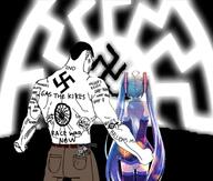 anime back chud hatsune_miku nazism race_war_now sonnenrad swastika variant:chudjak // 1095x929 // 756.0KB