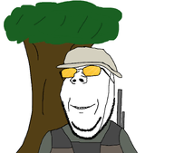clothes glasses gun hat hunter subvariant:wholesome_soyjak tree variant:gapejak vest // 1447x1270 // 331.7KB